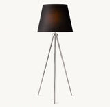 REED BLACK LINEN SHADE FLOOR LAMP