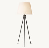 REED WHITE LINEN SHADE FLOOR LAMP