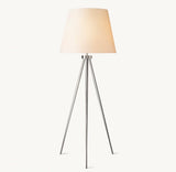 REED WHITE LINEN SHADE FLOOR LAMP