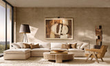 REED WHITE LINEN SHADE FLOOR LAMP