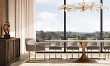 BOULE DE CRISTAL CLEAR GLASS OVAL CHANDELIER 72"