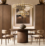 ARCACHON LED ROUND TWO-TIER CHANDELIER 60"