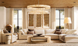 RIVAGE TWO-TIER ROUND CHANDELIER 60"