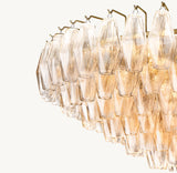 CHIARA CLEAR GLASS TIERED ROUND CHANDELIER 47"