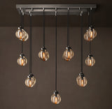 PEARL RECTANGULAR CHANDELIER 36"