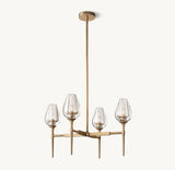 TULIP ROUND CHANDELIER 27"
