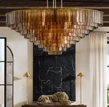 SIRENE CLEAR GLASS ROUND CHANDELIER 41"