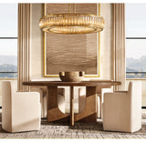 MAURIER ROUND CHANDELIER 37"