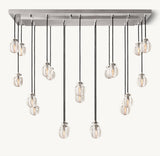 PEARL RECTANGULAR CHANDELIER 54"