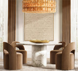 CHIARA SMOKE GLASS ROUND CHANDELIER 62"