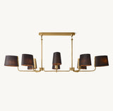 Black Linen Vintage Brass