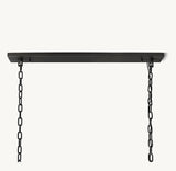 HARLOW CALCITE RECTANGULAR CHANDELIER 42"