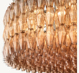 CHIARA SMOKE GLASS ROUND CHANDELIER 62"