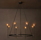 TORCHE DE VERRE ROUND CHANDELIER 46"
