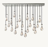 RAIN RECTANGULAR CHANDELIER 72"