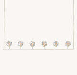 BOULE DE CRISTAL CLEAR GLASS LINEAR CHANDELIER 60"