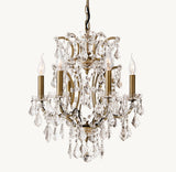 Antiqued Brass/Clear Crystal