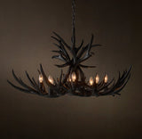 NATURAL ANTLER CHANDELIER 36"