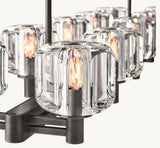 DEMARET DOUBLE LINEAR CHANDELIER 54"