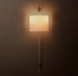 VELA RECTANGULAR BAR SCONCE - ROUND SHADE