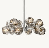 BOULE DE CRISTAL SMOKE GLASS ROUND CHANDELIER 24"