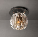 BOULE DE CRISTAL CLEAR GLASS PETITE FLUSHMOUNT