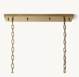 1920S ODEON RECTANGULAR CHANDELIER 40"