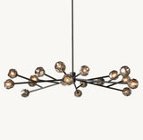 BOULE DE CRISTAL SMOKE GLASS ROUND CHANDELIER 72"