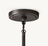 REED WHITE PLEATED BARREL PENDANT