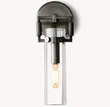 MACHINIST GLASS CYLINDER SCONCE 9"
