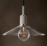 UTILITAIRE GLASS SLOPE SHADE PENDANT