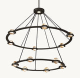 ÉCLATANT TWO-TIER ROUND CHANDELIER 48"