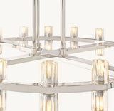 ARCACHON LED ROUND TWO-TIER CHANDELIER 60"