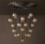 PEARL ROUND CHANDELIER 38"