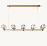 DEMARET DOUBLE LINEAR CHANDELIER 54"