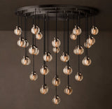 PEARL ROUND CHANDELIER 48"