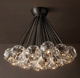 BOULE DE CRISTAL CLEAR GLASS FLUSHMOUNT 24