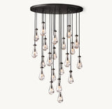 RAIN ROUND CHANDELIER 47"