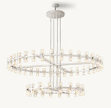 ARCACHON LED ROUND TWO-TIER CHANDELIER 60"