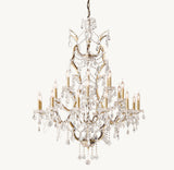 Antiqued Brass/Clear Crystal