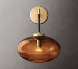 CABRETTE AMBER GLASS SCONCE