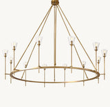 TORCHE DE VERRE ROUND CHANDELIER 70"