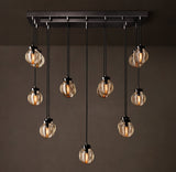 PEARL RECTANGULAR CHANDELIER 36"