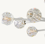 BOULE DE CRISTAL CLEAR GLASS OVAL CHANDELIER 72"