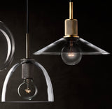 UTILITAIRE GLASS SLOPE SHADE PENDANT