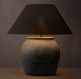 TERRA-COTTA CHINESE JAR TABLE LAMP