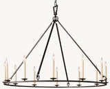 19TH C. ENGLISH OPENWORK ROUND CHANDELIER 50"