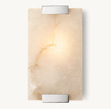 HAND-CARVED ALABASTER SCONCE