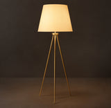 REED WHITE LINEN SHADE FLOOR LAMP