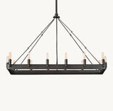 CAMINO VINTAGE FILAMENT RECTANGULAR CHANDELIER 41"